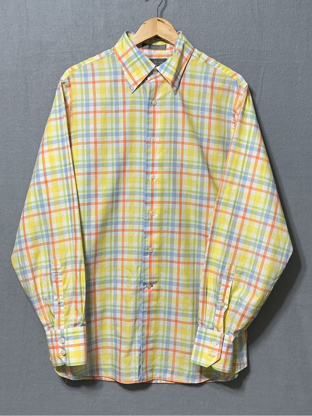 Daniel Cremieux Signature Collection Men’s Plaid Button Down Shirt Size L